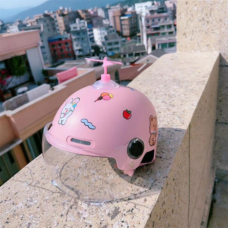 Children's Helmet Electric Bike Motorcycle Boy Girl Children Riding Protective Technology Sense Safety Helmet