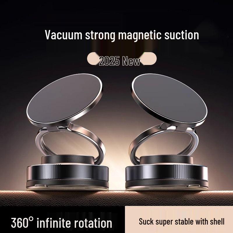 Anti-Shake Magnetic Car Phone Holder with Vacuum Suction (2025 Model)