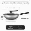 Royalstar 316 Stainless Steel Honeycomb Wok with Lid