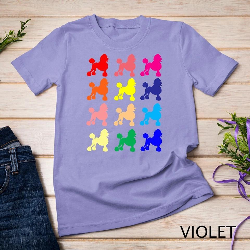 Poodle lovers dog pop art gift t shirt Unisex T-shirt 13 S