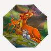Bambi, Thumper Automatic Opening and Closing Umbrella - 8 Ribs Portable Folding Umbrella with Plastic Handle, Suitable for Leisure and Hallo