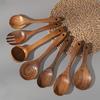 5/8pcs/set Teak Wood Spatula Wooden Non-Stick Pot Cooking Spatula Home Cooking Wooden Spoon Kitchen Utensil