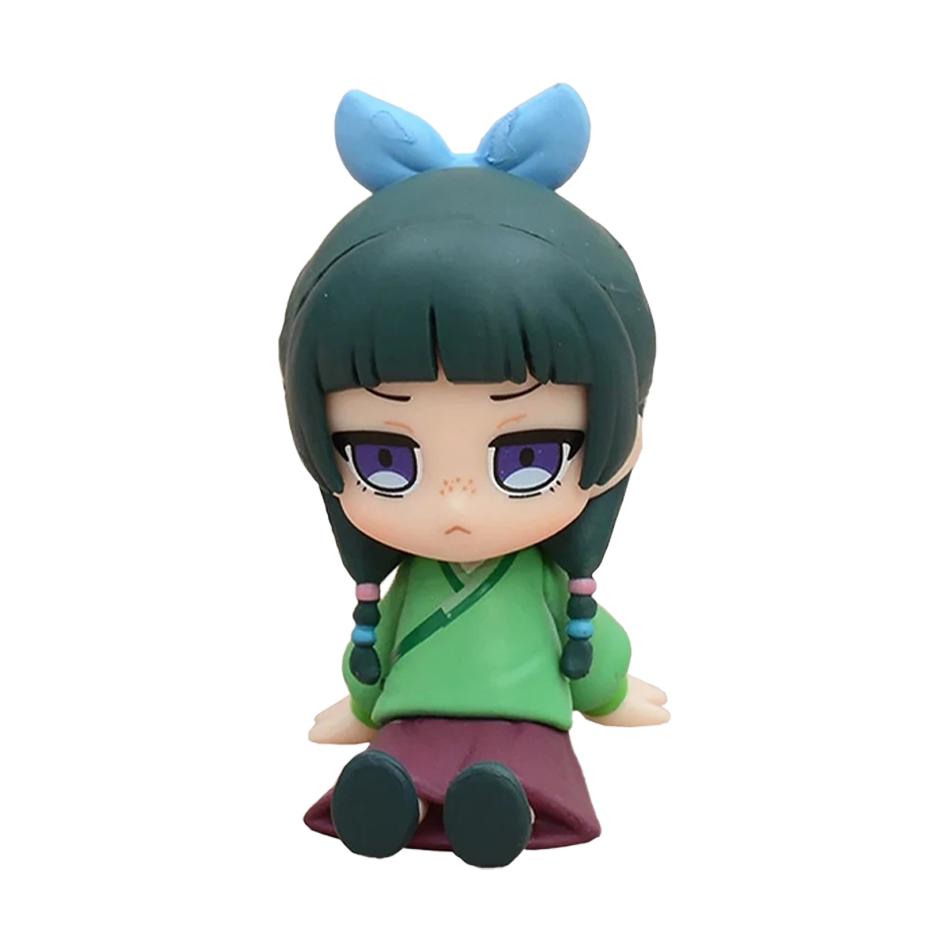New The Apothecary Diaries Maomao Jinshi Mini Figure Anime Periphery Kawaii Sitting Toys Desktop Car Ornaments Model Gifts