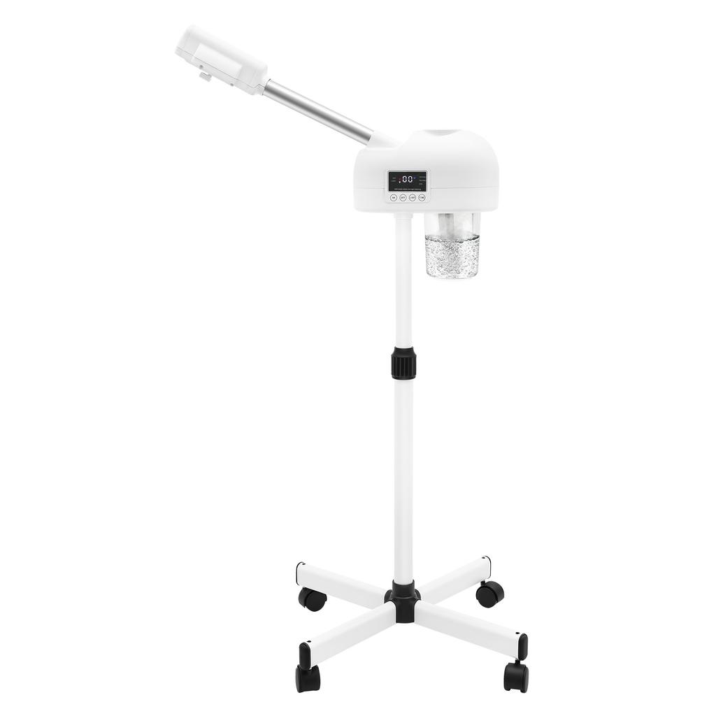 LCD Ozone Facial Steamer Height Adjustable Sprayer 360° Rotatable Movable Skin Care Equipment for Clean Skin, Beauty Salon, Spa