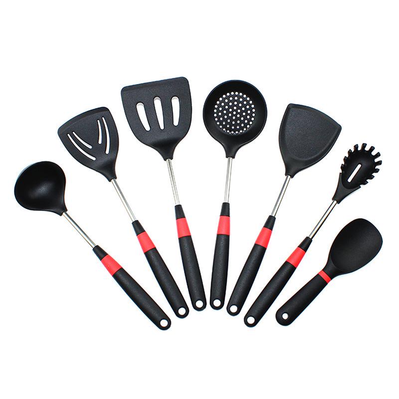 Silicone Spatula Set: Frying, Soup, Rice, Noodle Strainer, Hot Pot, Cooking Tools