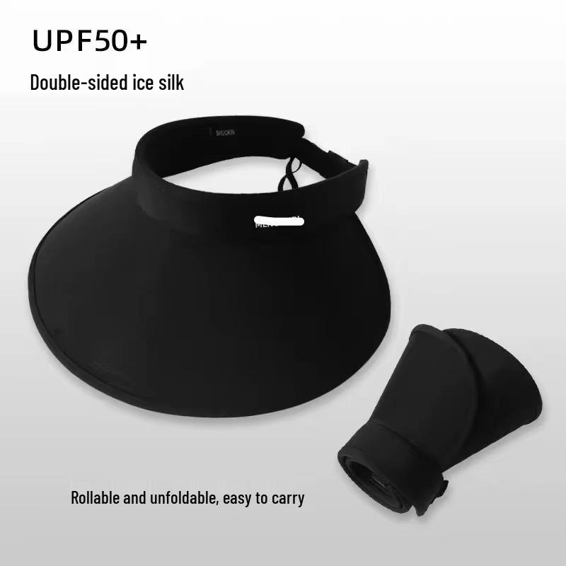 Seamless Foldable UV Protection Open-Top Sun Hat for Women