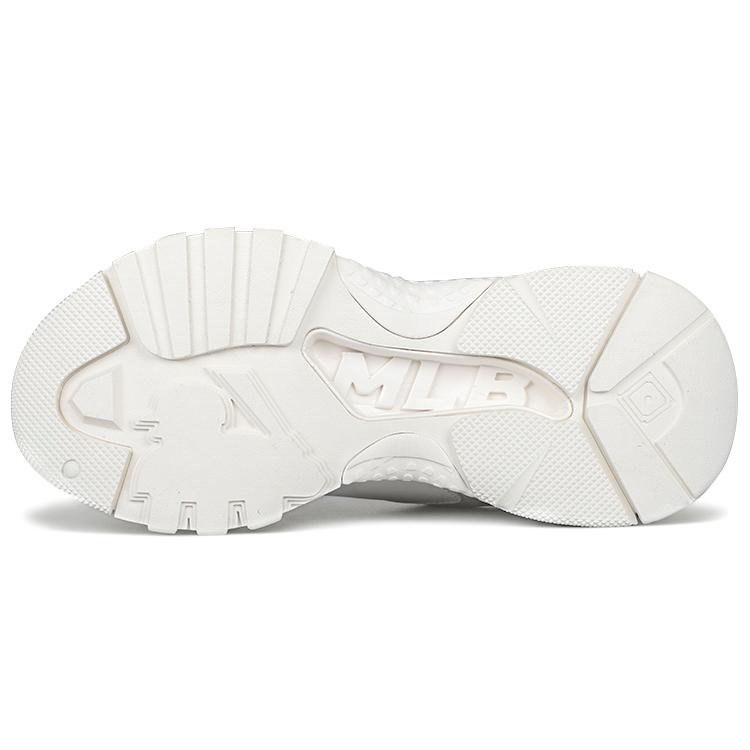 New MLB Big Ball Chunky Cushioning Anti Slip And Wear Resistant Low Top Chunky Sneakers Unisex White 3ASHCM11N-43BGD