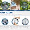 3D-Schmetterlings-Windräder, 12 Zoll Edelstahl Farbverlauf Windrad, Hängende Windskulptur für den Außenbereich Gartendekoration