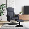 VidaXL Reclining Massage Armchair Footrest, Seat with Armrests, Relaxation Chair with Backrest Living Room, Modern, 356701