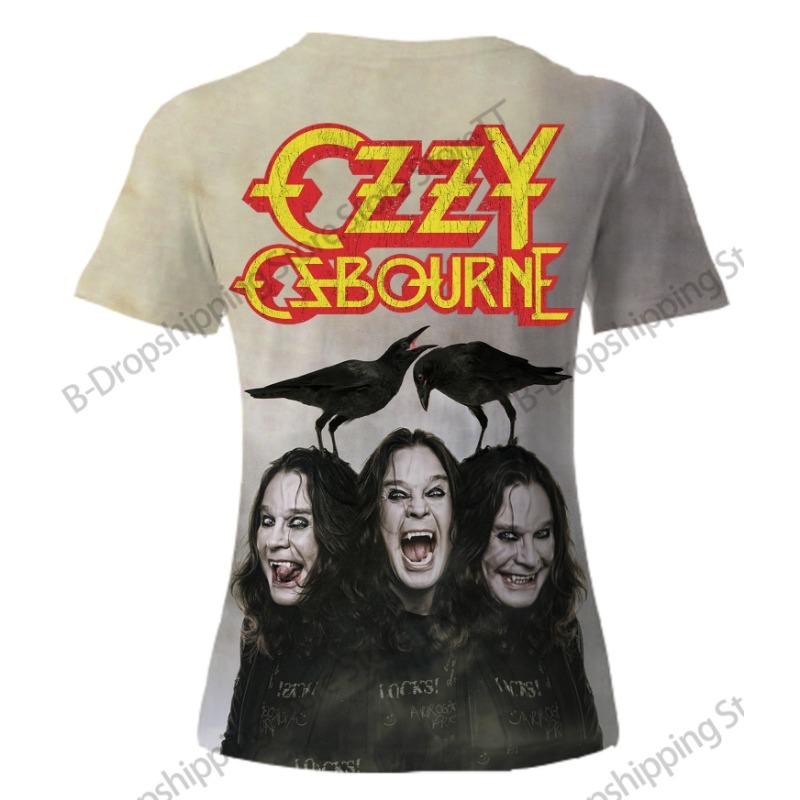 Vintage Heavy Metal Rock Band Ozzy Osbourne 3D Print T-Shirt Men Women Fashion Hip Hop Short Sleeve Tops Tees Oversized T Shirts