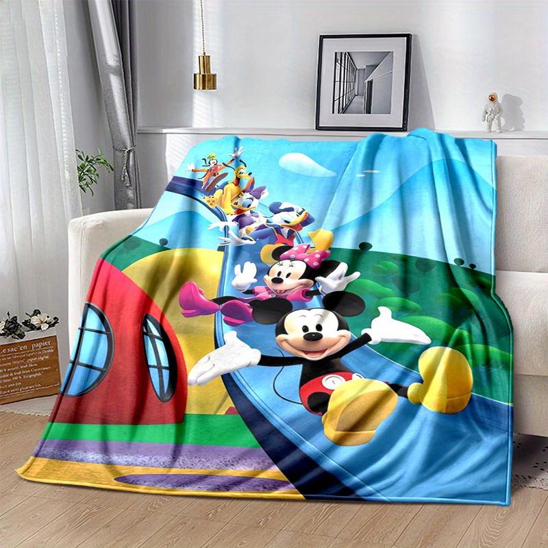 1 ks, Dětská deka Mickeyho klubík Měkká a útulná přehoz pro fanoušky klasických postaviček Disney Perfektní dárek, Ideální do postele, na pohovku, na cesty, na kempování, do auta