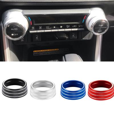 2Pcs/set Car AC Control Knob Cover For Toyota RAV4 - Car AC Climate Control Knob Trim Button Cover Auto Accessories