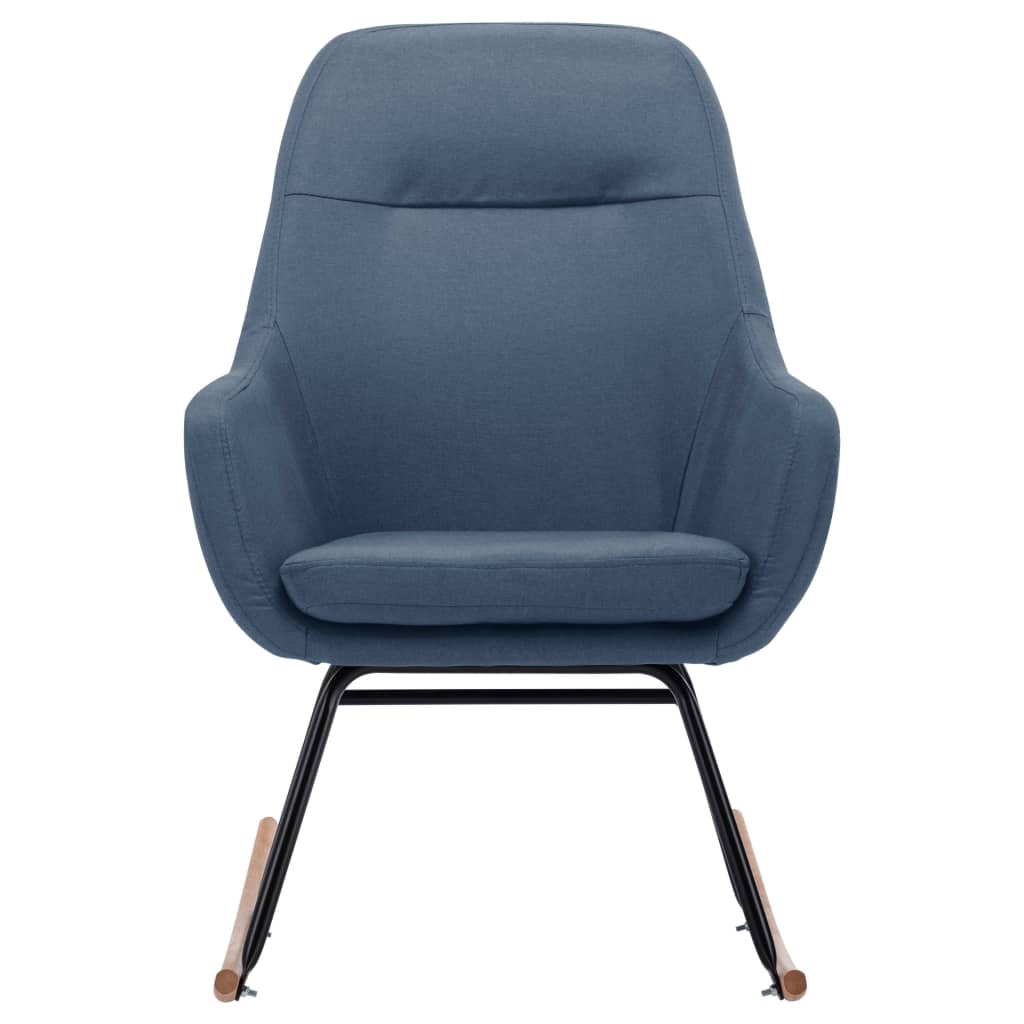 Rocking Chair Blue Fabric