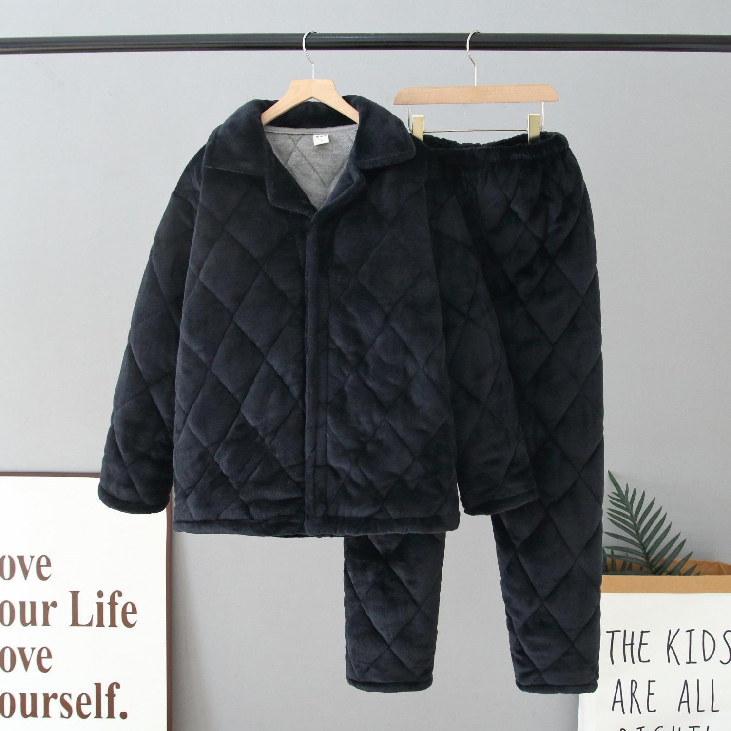 

Комплект из зимней хлопковой куртки и пижамы из кораллового флиса для заключенных 4X Large