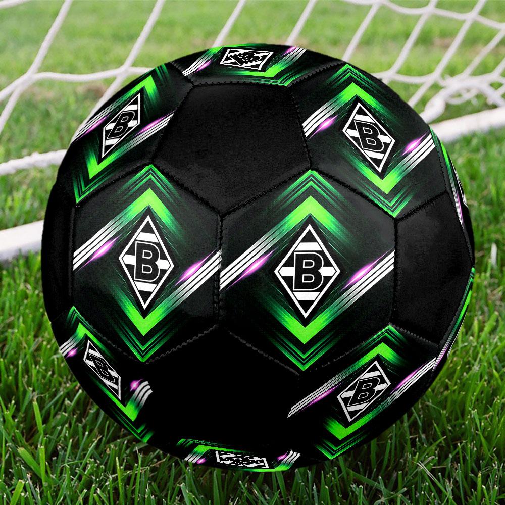 Pallone da Calcio Borussia Taglia 5 Colorato Cucito a Macchina PVC Pronto per la Competizione Resistente Alta Rimbalzabilità