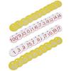 50Pcs Beehive ABS Round Numbered Sign Labels with Hole Livestock Beekeeping Supplies Beekeeping Label Beekeeping
