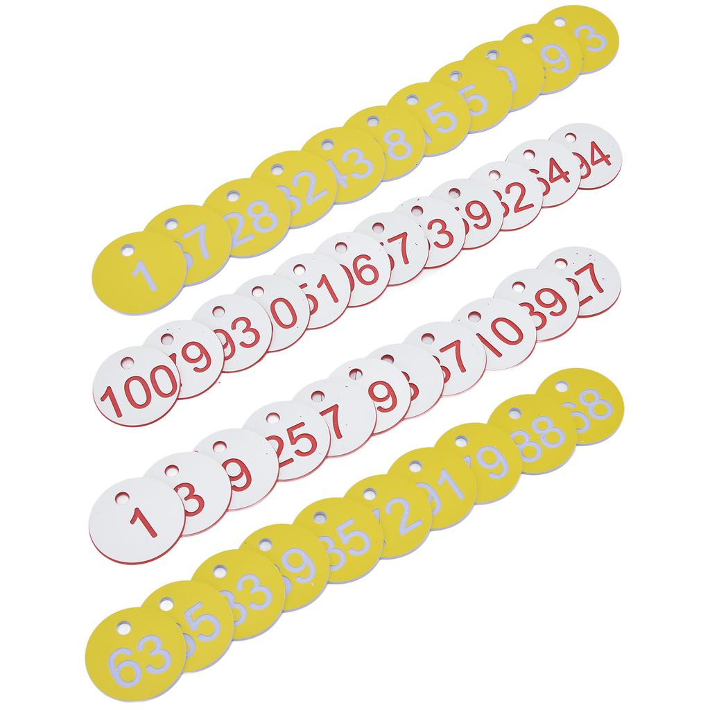 50Pcs Beehive ABS Round Numbered Sign Labels with Hole Livestock Beekeeping Supplies Beekeeping Label Beekeeping