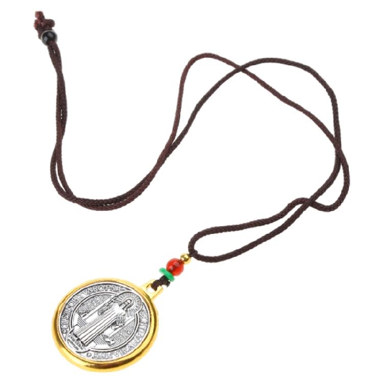 

Pendant Benedict Religious Pendant Necklaces Jewelry Gift Alloy Material for Men 1