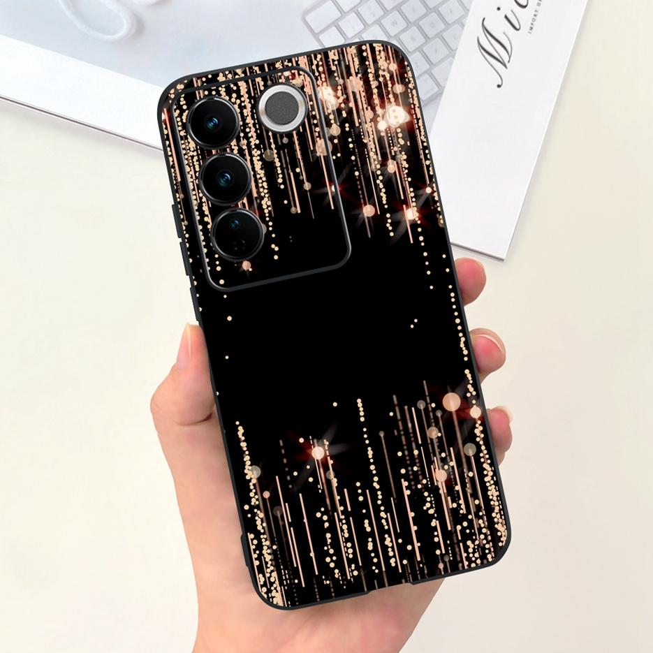 For Vivo V27 Case Vivo V27e V2237 Cute Fashion Painted Cover Soft Silicone Phone Case For Vivo V27 Pro V 27 V27e Back Cover Bags