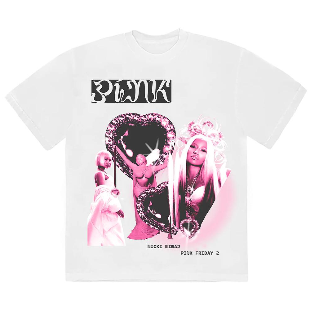 Pink Friday 2 Nicki Minaj Tour Gift For Fan Unisex White T-shirt GC1233 Unisex T-Shirt S