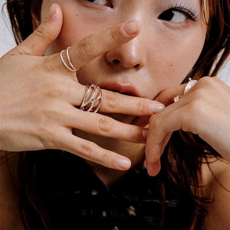 SCALETTO UR011 Double Layered Ring