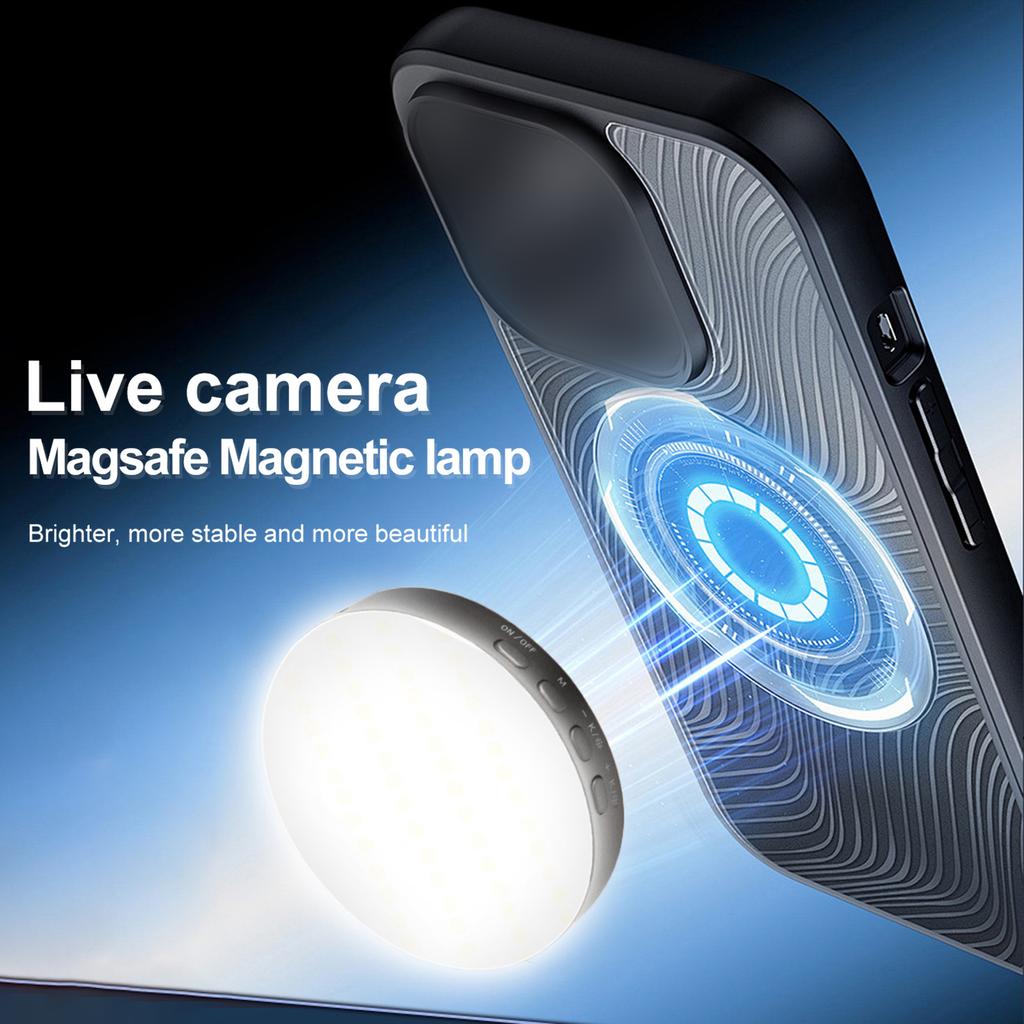 Foldablbe Magnetic LED Fill Light for Phone Selfie Light LED Video Light 2600K 9000K Dimmable Built in Battery Makeup