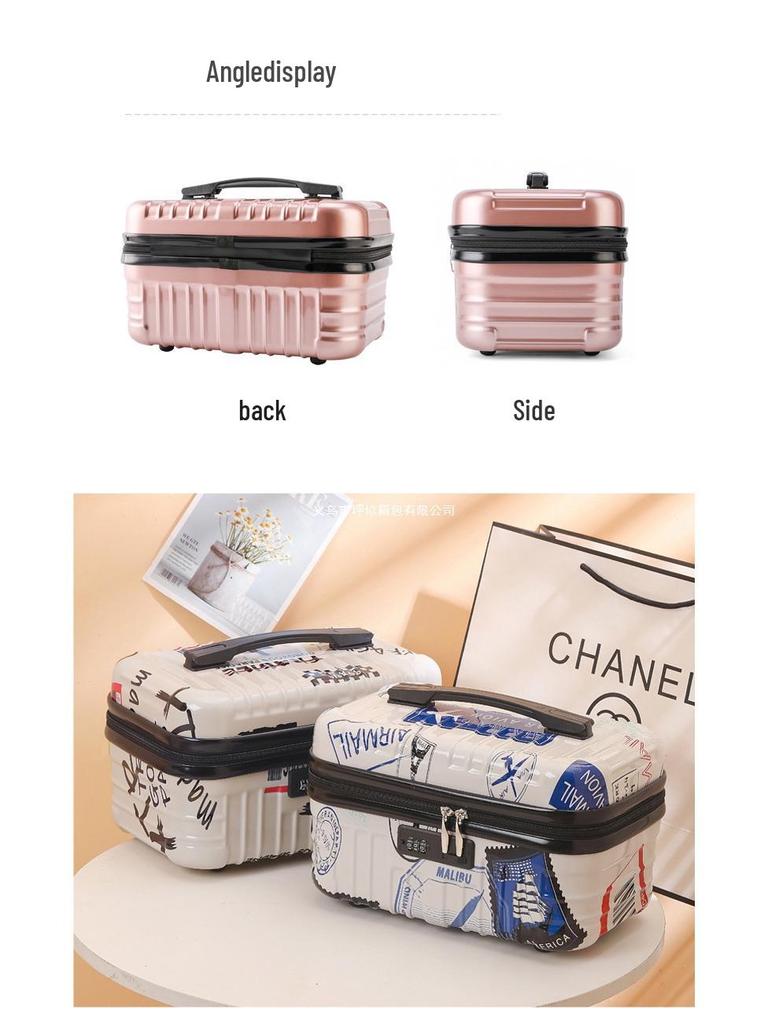 16" Women's Carry-on Makeup & Toiletry Bag with Lock - Large Capacity, Lightweight, Waterproof Organizer.