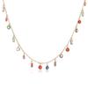 HECHENG, Geometric Colorful Zircon Small Pendant Splicing Design Bracelet/Necklace Neutral Couple Fashion Simple Zircon 1 Piece