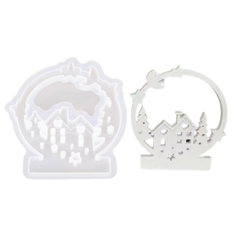 Christmas Tree and House Candle Holder Molds Candlesticks Molds Tealight Candle Holder Silicone Molds Table Decorations 1