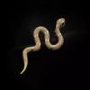Vintage Zodiac Snake Brooch Sparkling Snake Lapel Pin 3D Rhinestone Animal Collar Pins  New Year