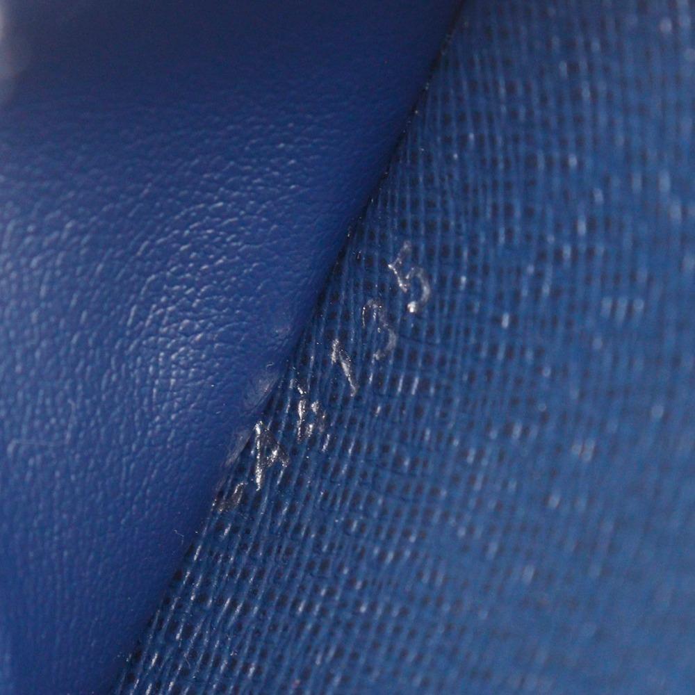 LOUIS VUITTON Zippy Wallet Vertical Purse M32837 Océan Navy blue Taiga mens Used