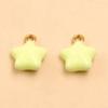 Gold Enamel Stainless Steel Ice Cream Star DIY Jewelry Accessories