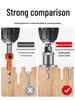 Stepped Woodworking Countersink Drill Bit with Depth Stop and Locator