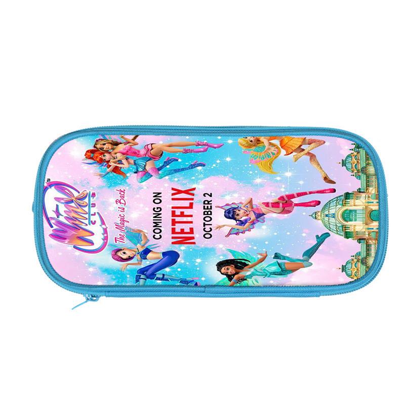 Winx Club Pencil Case Double Layer Storage Organizer For Students And Kids
