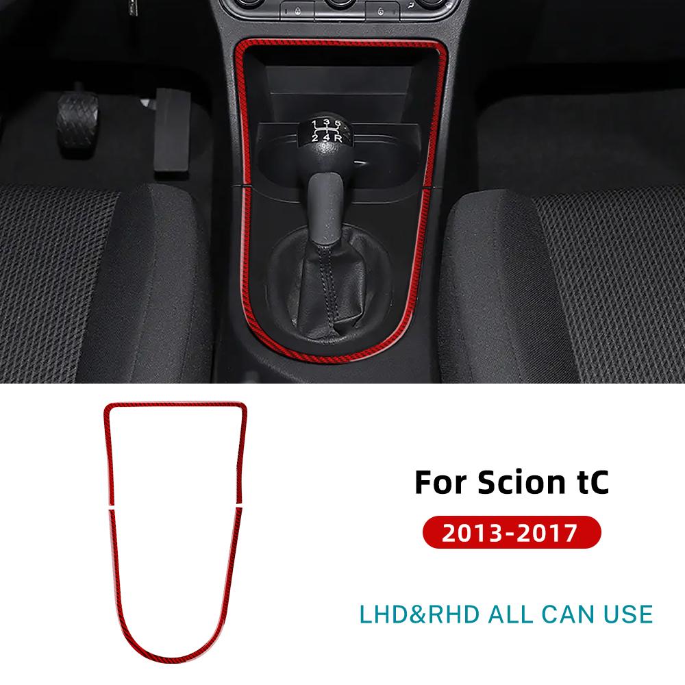 Real Soft Carbon Fiber Sticker For MG3 2013 2014 2015 2016 2017 LHD RHD Car Gear Shift Frame Panel Interior Trim Accessories