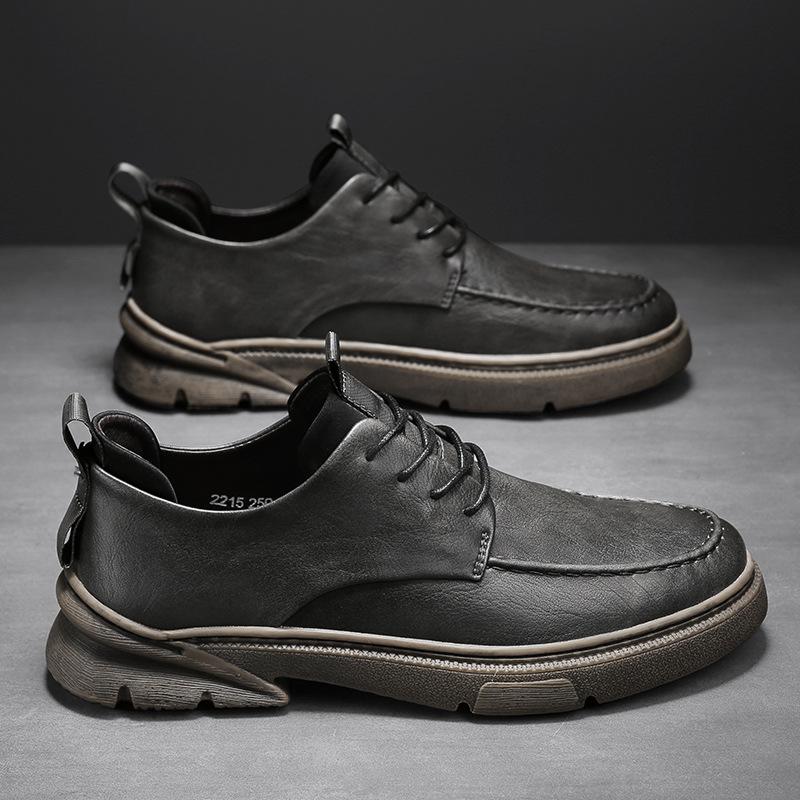 Мужская обувь Модные низкие туфли Осенние новые тенденции британского стиля Мужская — фото 7