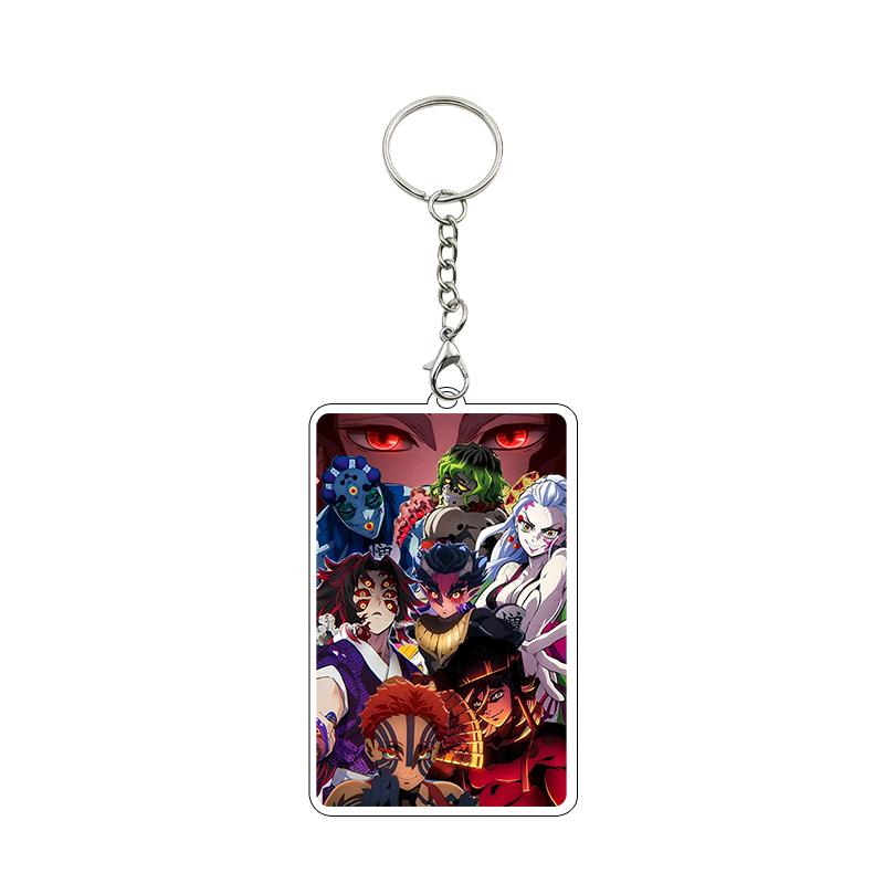

Fashion Anime Acrylic Keychain Accessories Tomioka Giyuu Kanroji Mitsuri Nezuko Cartoon Car Charm Pendant Gifts Toys Wholesale about 8cm