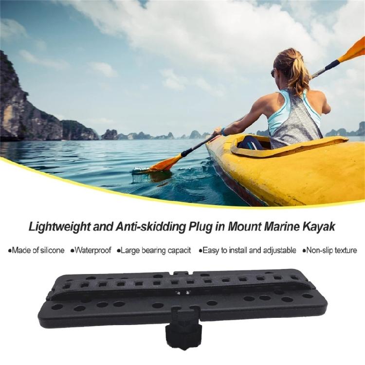 Corrosion Resistant Kayak Fishfinder Mounting Plate Rack Base Universal Silicone Bracket For Fishing Equipment Stability