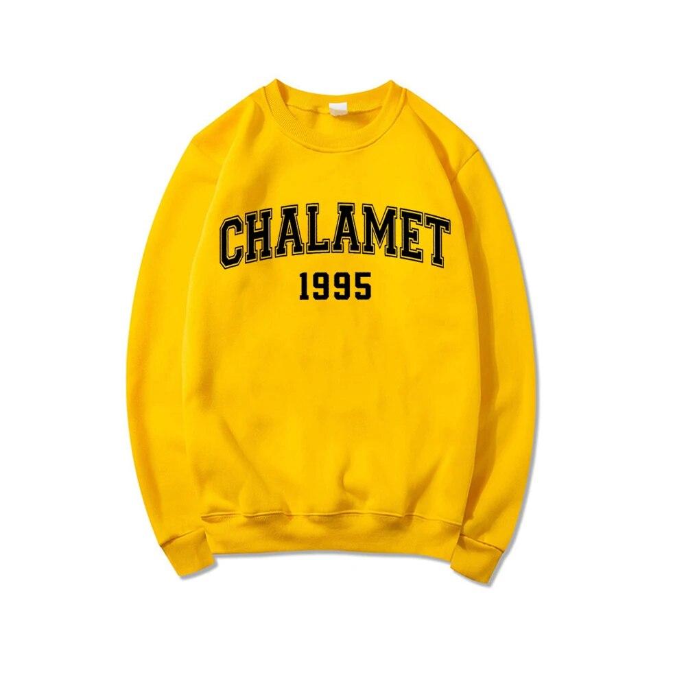 

Толстовка Chalamet 1995, толстовки Timothee Chalamet, подарок для фанатов, одежда унисекс, толстовка с круглым вырезом и графикой, повседневные толстовки унисекс XL