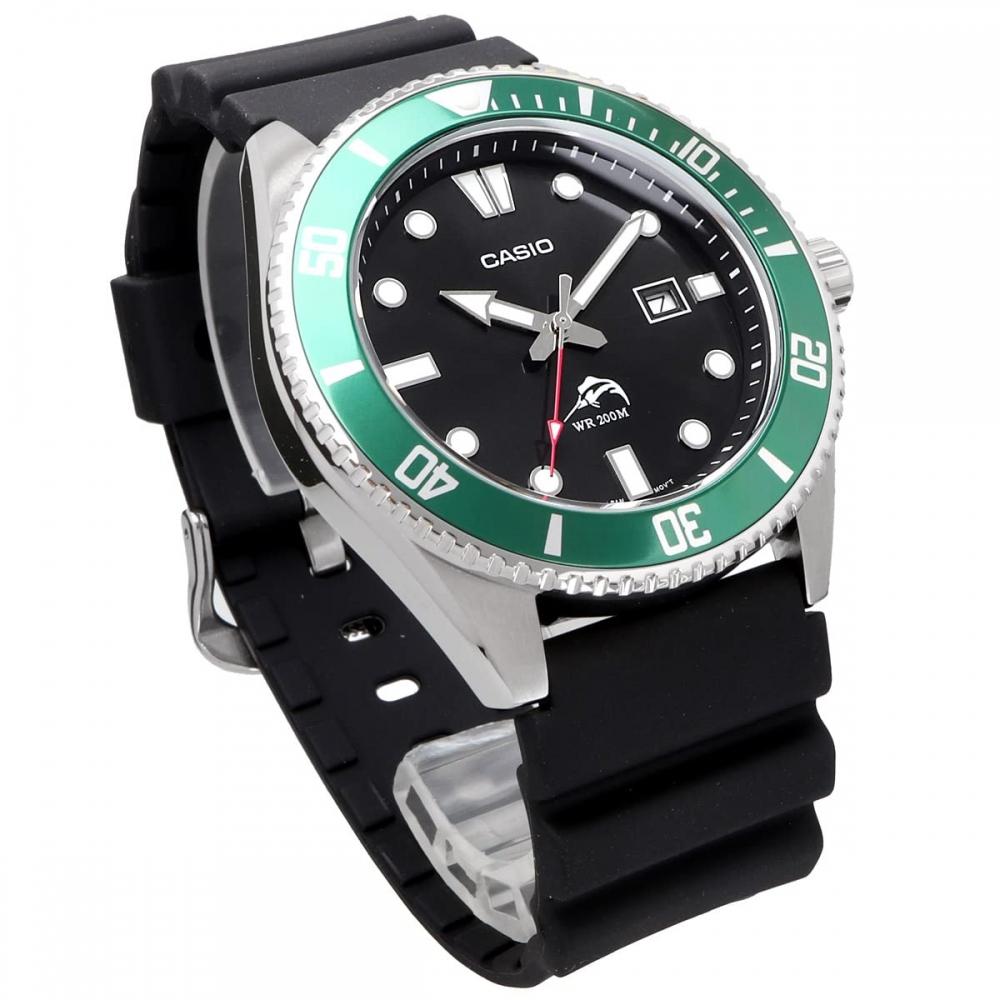 Casio CASIO Watch Diver Watch MDV-106B-1A3V Green Bezel Men's Overseas Model