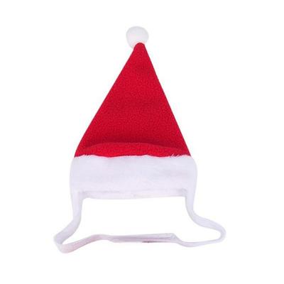 Kitten Pet  Clothing Puppy Red Scarf Hat Warm Christmas Cute Pet Clothes Pet Costume Christmas Clothes Pet Cosplay Costume