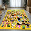 Cute Snoopy Dog Cartoon Living Room Non-Slip Area Rug Soft Carpet for Bedroom Kids Playroom Sofa,Home Decor Doormat Gift