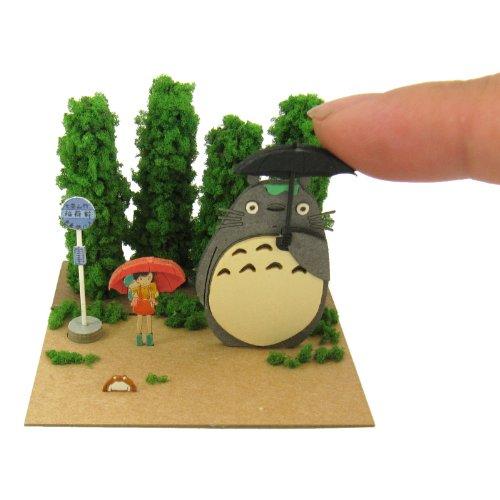 Sankei Giant Bean Bag Chairs Studio Ghibli Mini My Neighbor Totoro Totoro and Bus Stop Non-Scale Paper Craft MP07-03
