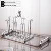 Hitzebeständiges Glasbecher-Set mit Henkel für Tee und Saft - Großes Fassungsvermögen, Hochwertiges Gefühl, Leichter Luxus Design