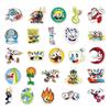 50pcs Cartoon Tea Cup Head Stickers: Waterproof, Creative Decorations for Suitcases, Scooters, Tablets, and Computers