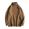 Turtleneck Sweater Men's Autumn and Winter Lazy Wind Loose Solid Color Knitted Sweater Ins Trendy Brand High Street Japanese Large Size Coat