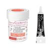 Colorant alimentaire en poudre corail + Stylo glaçage noir