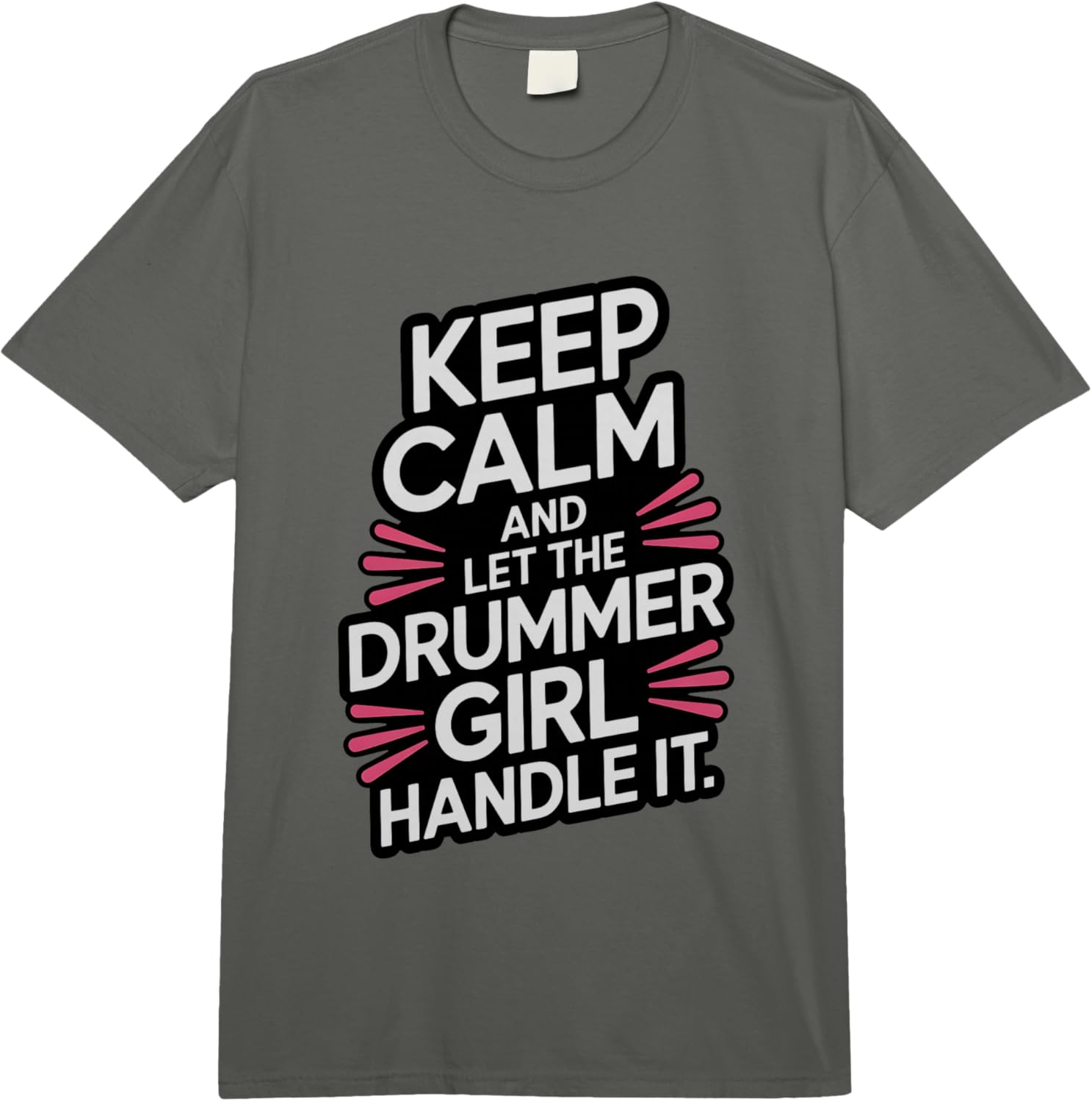 

Keep Calm and Let The Drummer Girl Handle It Comfort Colors Adult Heavyweight T-Shirt Unisex Fashion Loose 100% Cotton T-Shirt 4XL