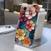Vintage Flowers Clear Case for IPhone 16 15 14 13 12 11 Pro Max X XS Max XR 7 8 Plus Case 16E