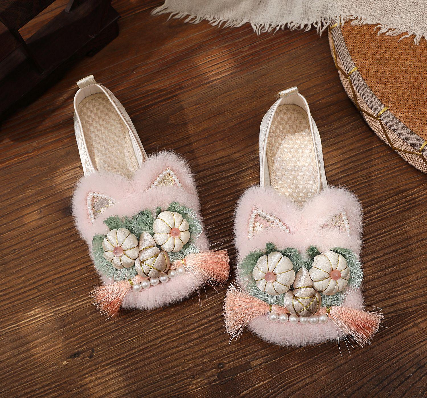 

Национальные туфли ручной работы с тигриной головой для DIY - Целый верх 41